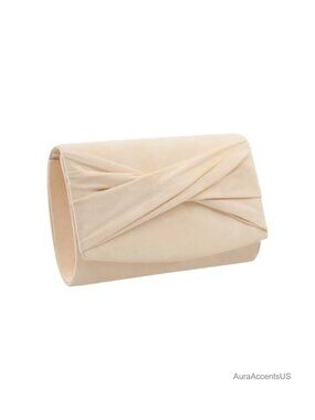 Faux Suede Evening Clutch Purses for Women Formal Party Wedding Bag